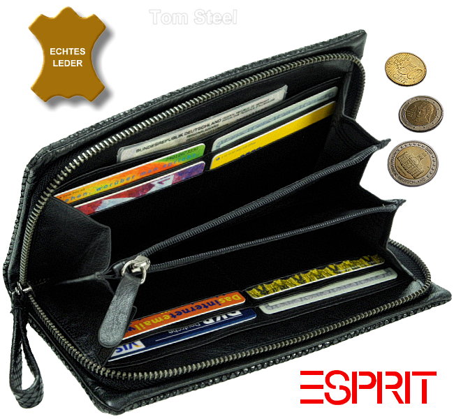 ESPRIT, Geldboerse, Portmonee, Geldbeutel, Geldtasche, Portemonnaie, wallet, purse